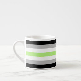 Agender-Stolzflagge – Agender-Identität LGBTQIA+ Espressotasse