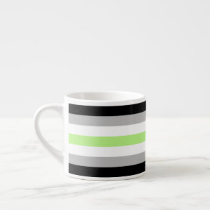Agender-Stolzflagge – Agender-Identität LGBTQIA+  Espressotasse