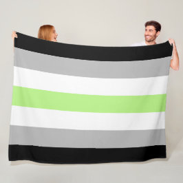 Agender-Stolzflagge – Agender-Identität LGBTQIA+ Fleecedecke