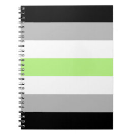 Agender-Stolzflagge – Agender-Identität LGBTQIA+ Notizblock