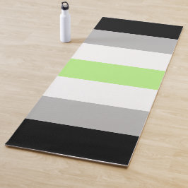 Agender-Stolzflagge – Agender-Identität LGBTQIA+ Yogamatte