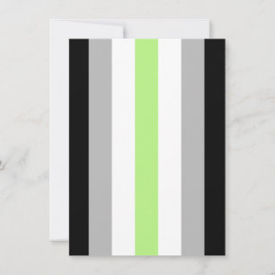 Agender-Stolzflagge Feiertagskarte