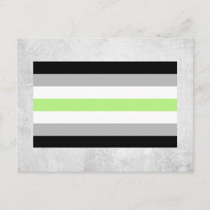 Agender-Stolzflagge Postkarte