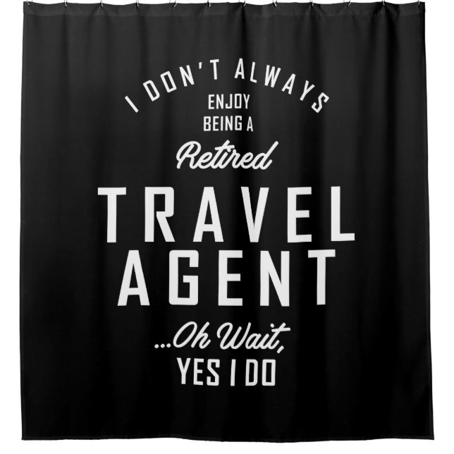 Agent-Arbeitsplatz-Geschenk Duschvorhang (Vorderseite)