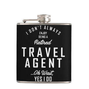 Agent-Arbeitsplatz-Geschenk Flachmann