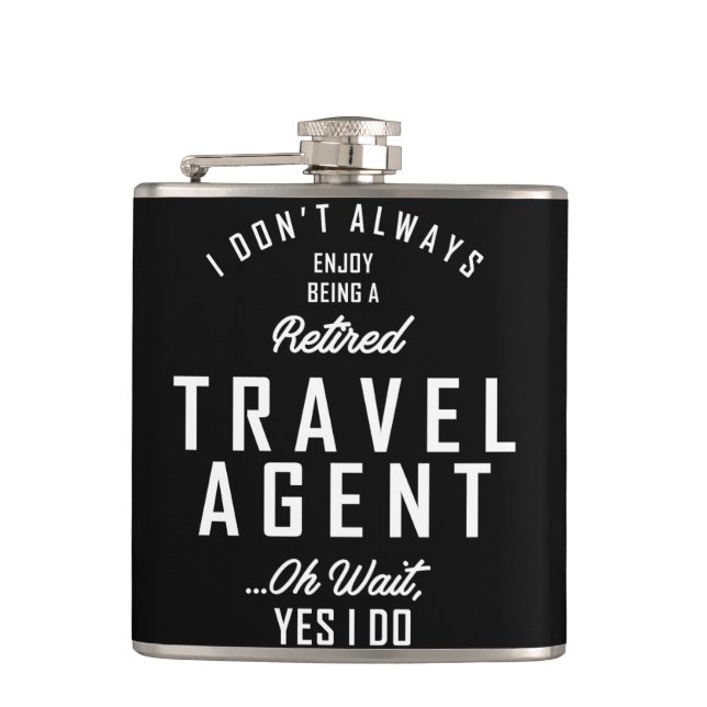 Agent-Arbeitsplatz-Geschenk Flachmann (Vorderseite)