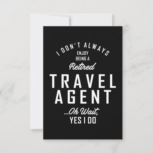 Agent-Arbeitsplatz-Geschenk RSVP Karte (Vorderseite)