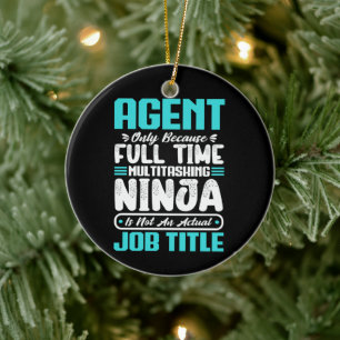 Agent Beruf Beruf Funny Agent Qualifikationen Keramik Ornament
