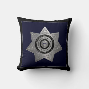 Agent correctionnel Coussin Argent et bleu