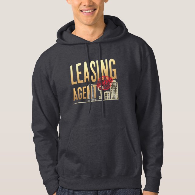 Agent de location – Sweat à capuche (Devant)