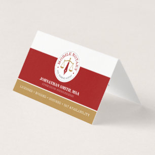 Agent de signature juridique mobile Ligne Rouge Or