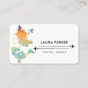 Agent de voyage Carte du monde Vacances Eau Turquo
