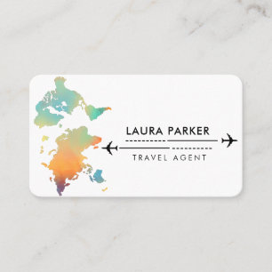 Agent de voyage Carte du monde Vacances Eau Turquo