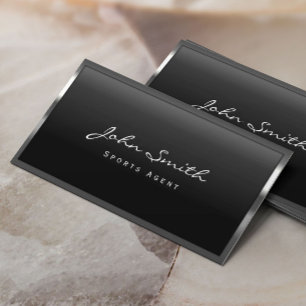 Agent für Coolen Metallgrenzsport Business Card Visitenkarte