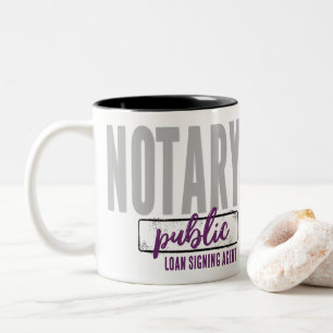 Agent für Notare-Kreditsignierung Zweifarbige Tasse
