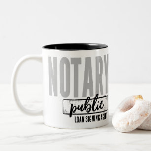 Agent für Notare öffentliche Kreditsignierung anpa Zweifarbige Tasse