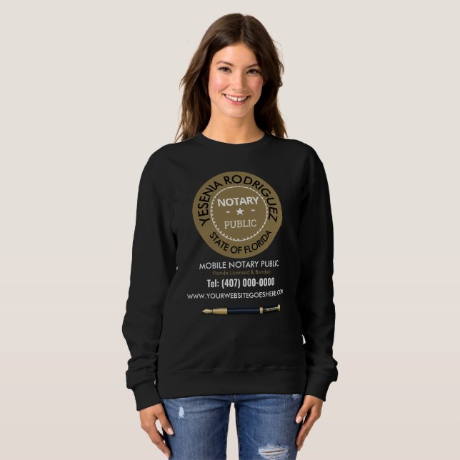 Agent für öffentliche Leihsignaturen für mobile No Sweatshirt (Vorne ganz)