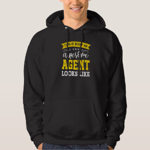 Agent Job Titel Mitarbeiter Funny Worker A Hoodie
