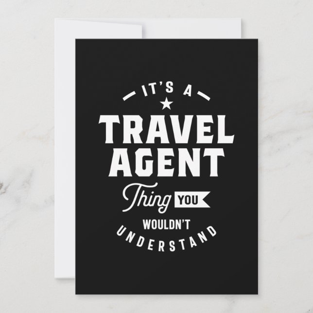 Agent-Jobgeschenk Einladung (Vorderseite)