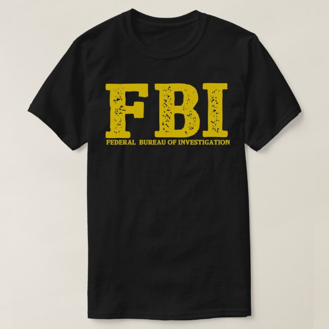 Agent Kostüm Bundesstaatliches Untersuchungsbüro T-Shirt (Design vorne)