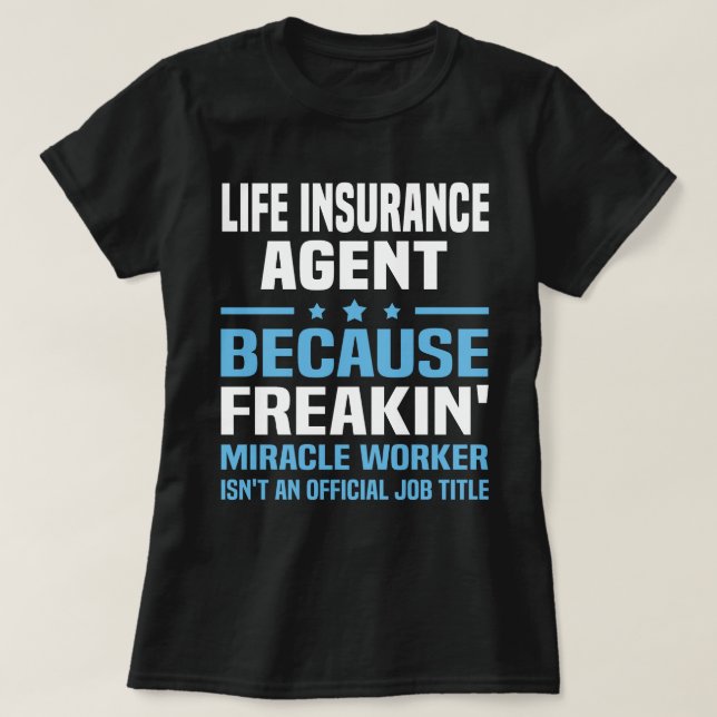 Agent Lebensversicherung T-Shirt (Design vorne)