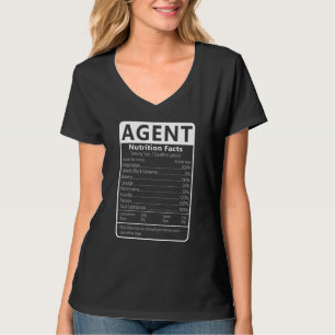 Agent Nährwertangaben Sarkastische Grafik Humor T-Shirt