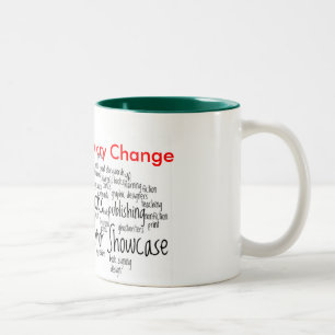 Agent noir d'étalage d'auteur de tasse littéraire