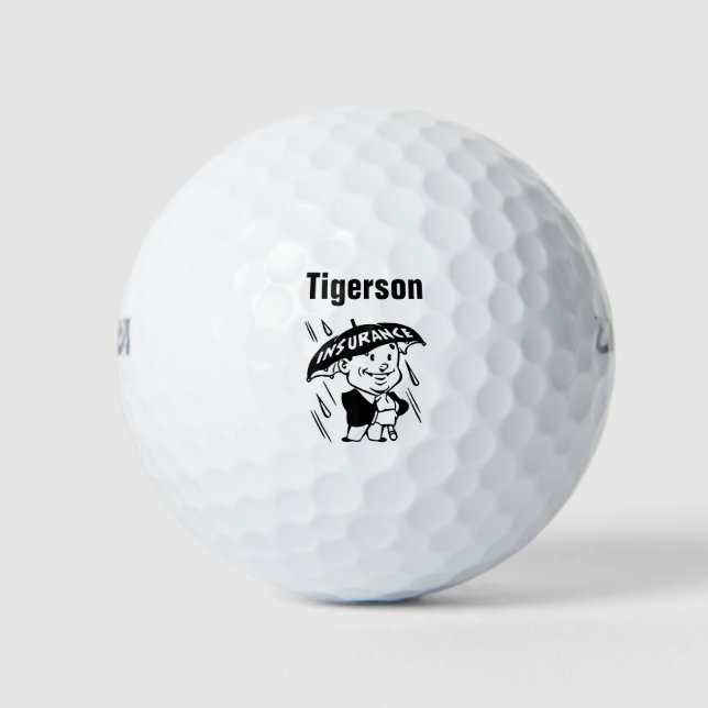 Agent oder Agentur für Versicherungen anpassen Golfball (Vorderseite)