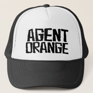 Agent-orange "geschlagene" Logo-Punkhut-Skate Truckerkappe