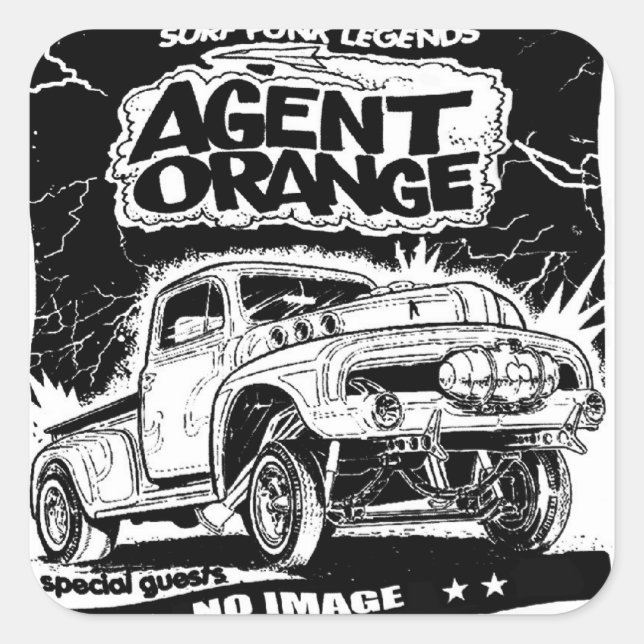 Agent Orange "Rat Rod" Stickers Skate Punk (Vorderseite)