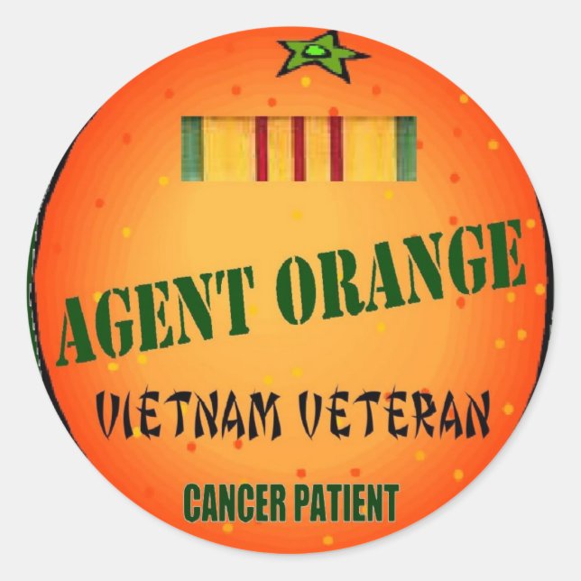 AGENT ORANGE RUNDER AUFKLEBER (Vorderseite)