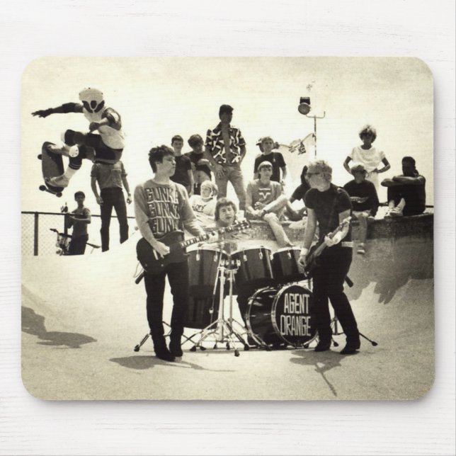Agent orange "SkateVisions" Mausunterlage Mousepad (Vorne)