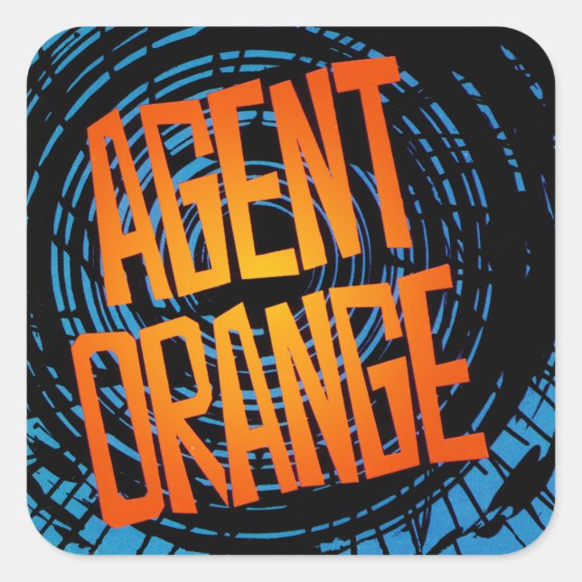 Agent Orange "SpinArt" Stickers Skate Punk Rock (Vorderseite)