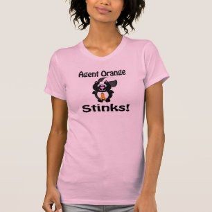 Agent Orange stinkt Skunk-Bewusstseins-Design T-Shirt