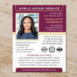 Agent Plum Gold für öffentliche Leihgaben für mobi Flyer<br><div class="desc">Mit diesem klassischen Notary Public Business Flyer erstellen Sie ein berufliches Erscheinungsbild. Eine stilvolle Vorlage, die mit Ihrem Foto, Namen, Details und Logo oder Akkreditierungssymbolen personalisiert ist. Text und Bilder können angepasst oder gelöscht werden, sodass Sie die gewollt Informationen einschließen können. Ein effektiver Weg, um Ihr Geschäft zu fördern und...</div>