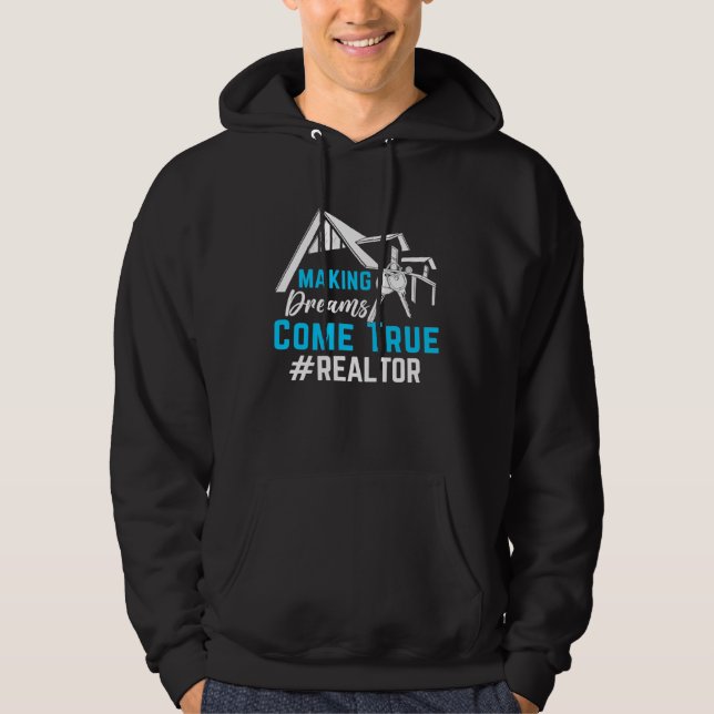 Agent  Realtor Cool  Home House Profession Irony Hoodie (Vorderseite)