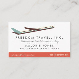 Agent Reisebüro Visitenkarte