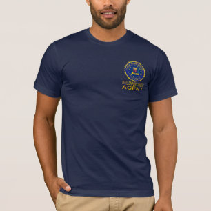 AGENT-T-SHIRT Marineblau DER KAUTIONS-ENFORCEMNT T-Shirt