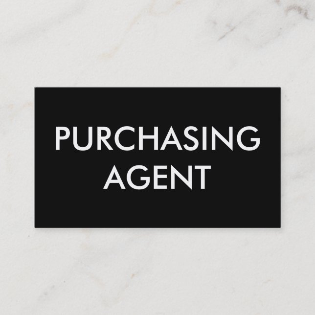 Agent Visitenkarte (Vorderseite)