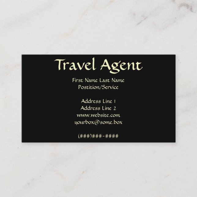 Agent Visitenkarte (Vorderseite)