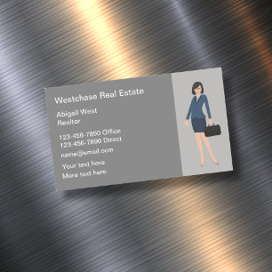 Agent-Visitenkarten für Real Anwesen für einen Imm Magnetische Visitenkarte