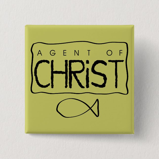 Agent von Christus-Knopf Button (Vorderseite)