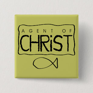 Agent von Christus-Knopf Button