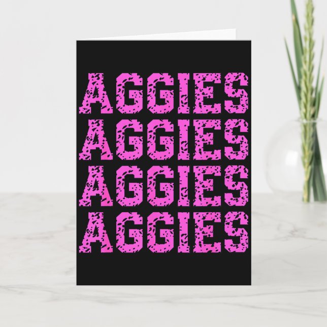 Aggies  karte (Vorderseite)