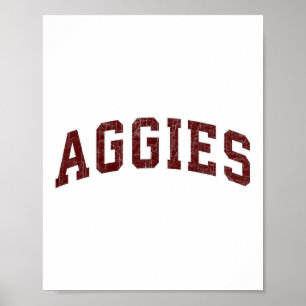 Aggies Lovers Aggies Souvenir Männer Frauen Kinder Poster