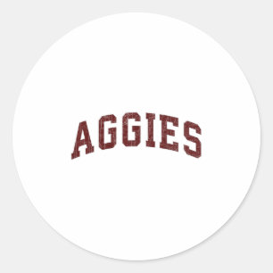 Aggies Lovers Aggies Souvenir Männer Frauen Kinder Runder Aufkleber