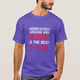 Aggresively Arguing With Rugby Ishe Best Sport ret T-Shirt