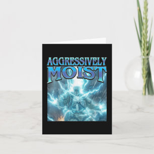 Aggressiv feucht - Funny Hard Lightning Skelett Karte
