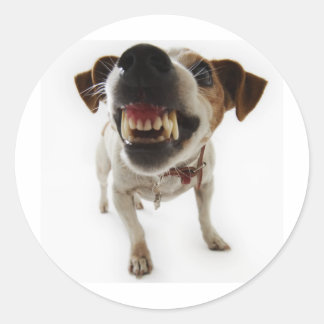 aggressiv runder aufkleber