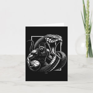 Aggressiv sein auf dem Basketball Court Legend Mot Karte
